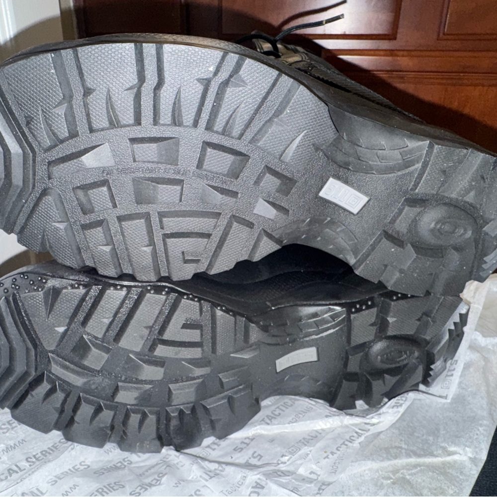 5.11 Tactical Black Combat Boots Rugged Design - Picture 7 of 8